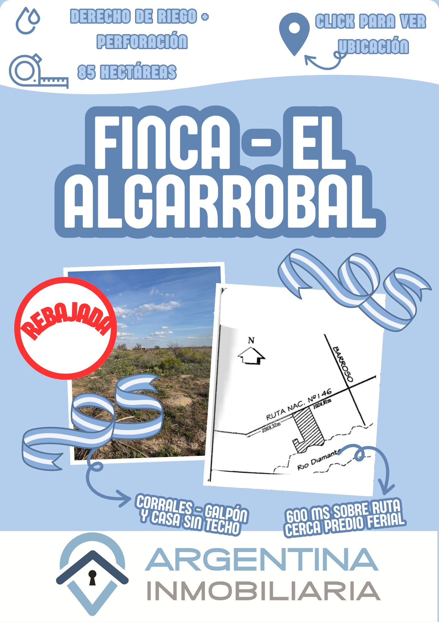 Finca frente al Predio Ferial del Algarrobal en San Rafael - foto 1