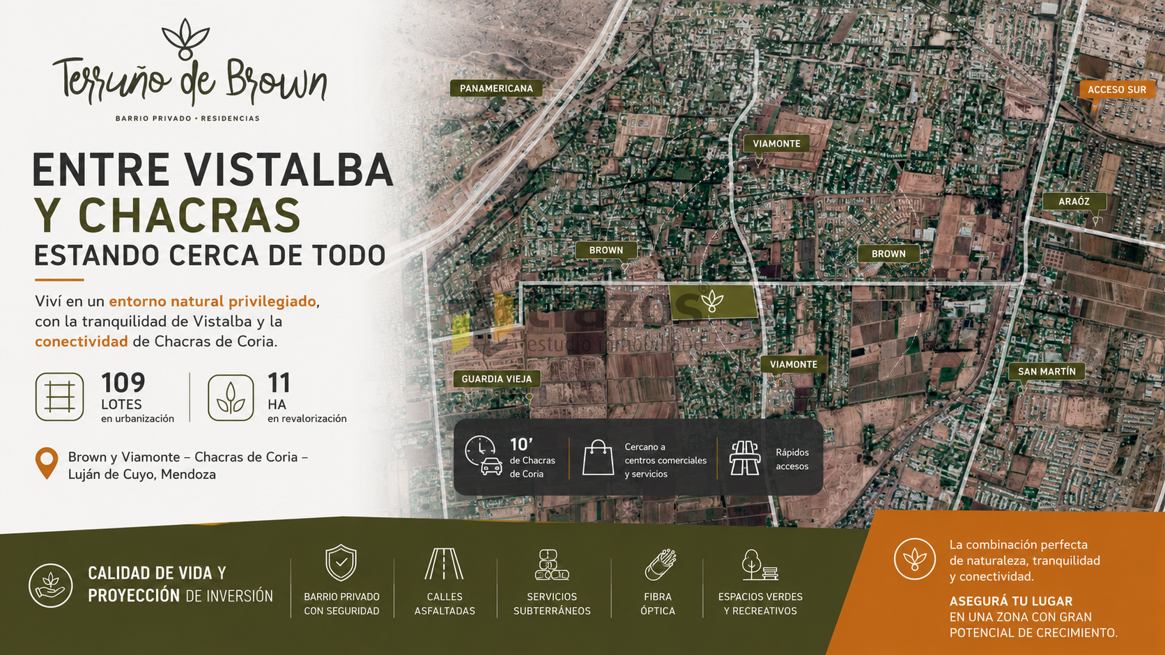Lotes en Terruño de Brown | Barrio Privado – Chacras de Coria - foto 3